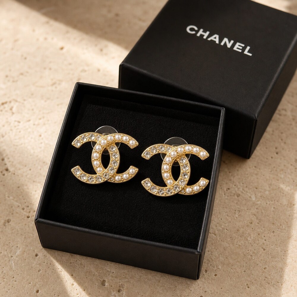 CHANEL Classic Parisian Earrings Style 2 | New with Box - Picture 3 of 9